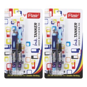 Flair Ink Tanker Liquid Ink Fountain Pen Blister Pack