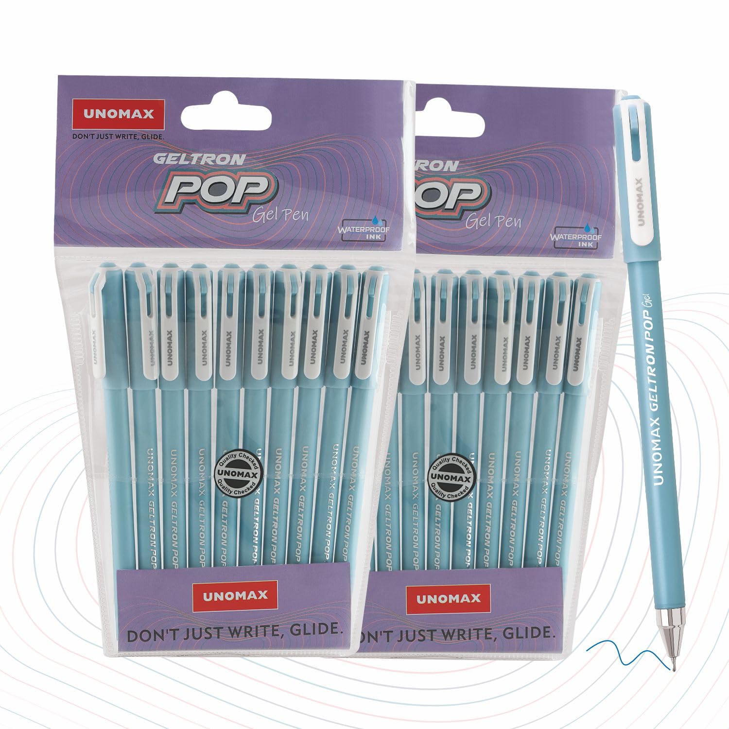 UNOMAX Geltron Pop Gel Pen Blue UNOMAX Geltron Pop Gel Pen Blue