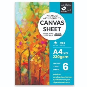 A3 and A4 Canvas Sheet-Pack of 6 Sheets