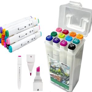 Hydra Dual Tip Marker Sketch Pen - Pack of 12 Set