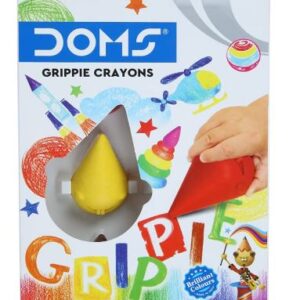 DOMS Grippe Plastic Crayons in 6 shades