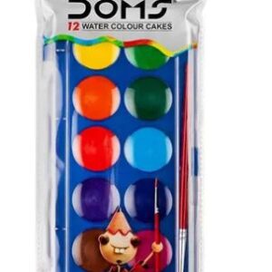 DOMS Water Colour Cakes 23 mm in 12 & 24 & 36 Shades