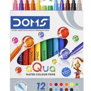 DOMS Aqua Watercolour Sketch Pen in 6 & 12 &  24 Shades