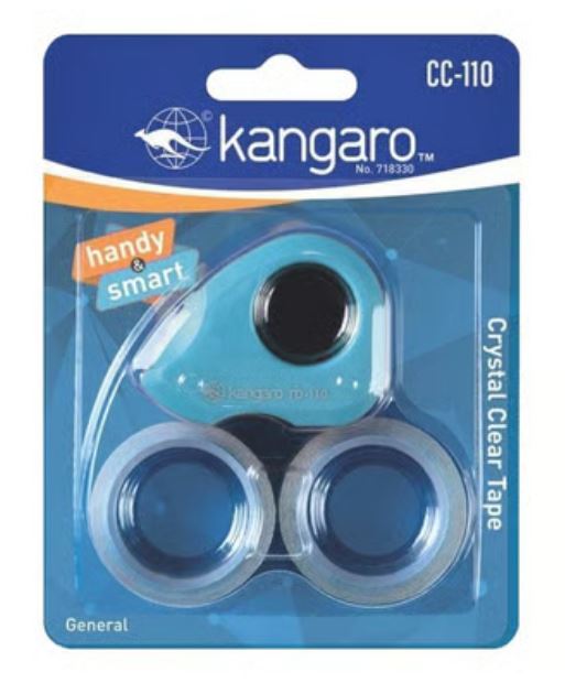 Kangaro Crystal Clear Tape Dispenser